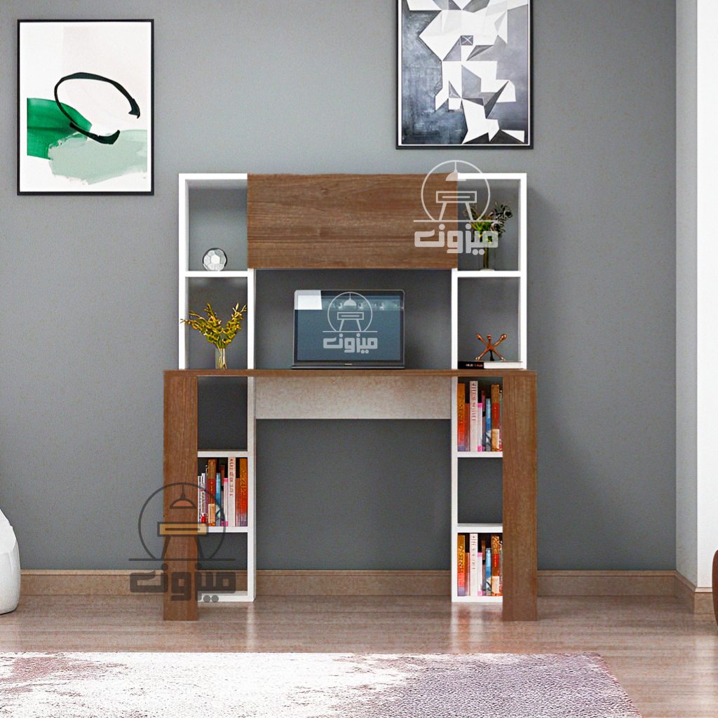 میز تحریر کتابخانه در دار مدل سوگند دو میزون چوب