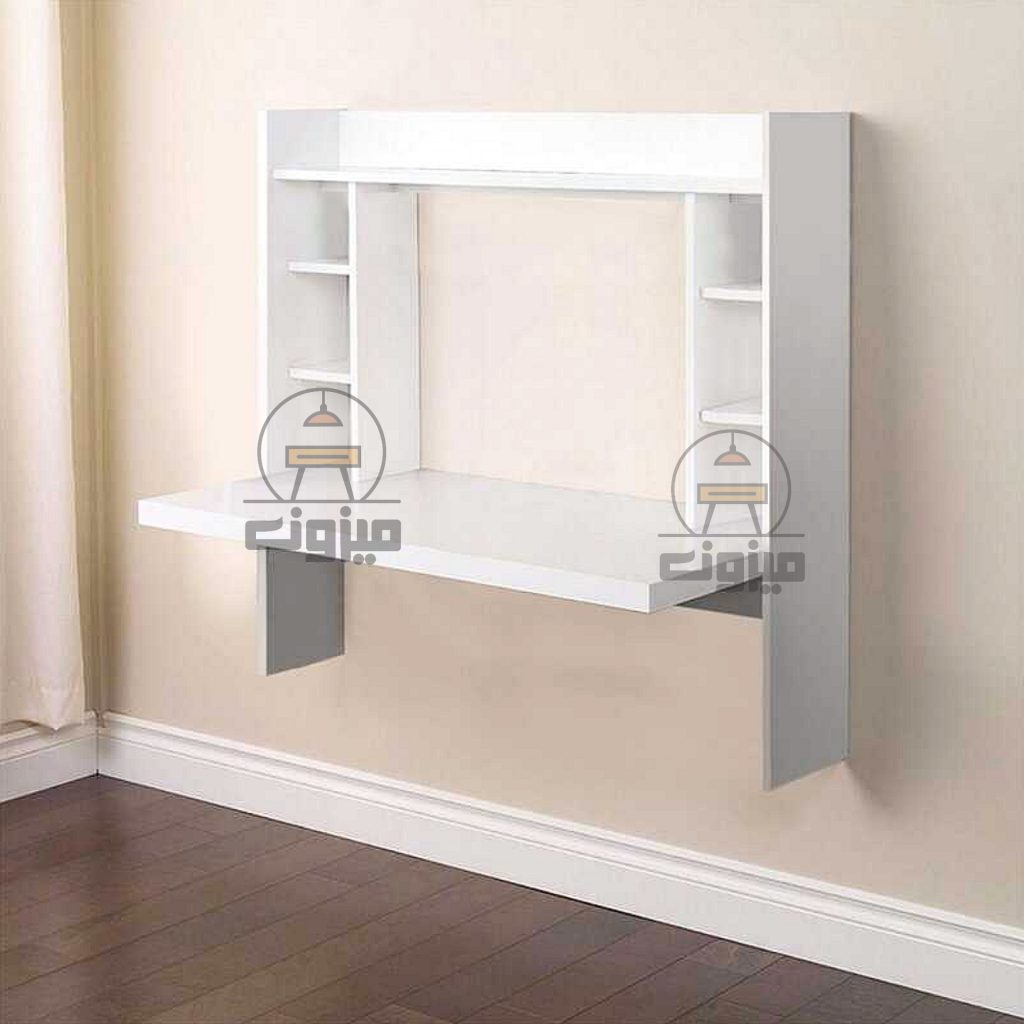 میز تحریر دیواری مدل کیمیا میزون چوب