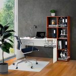 میز تحریر ساده کتابخانه ای مدل پارسا دو میزون چوب