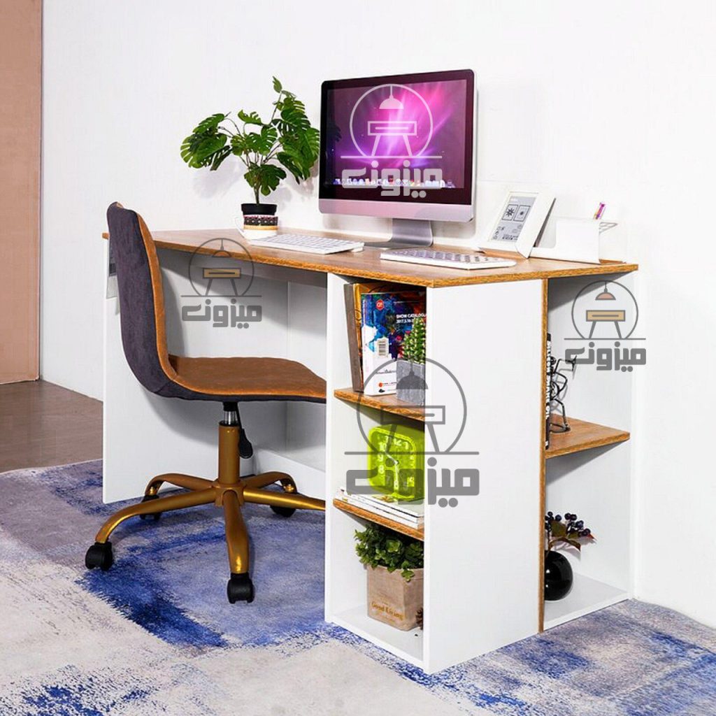 میز تحریر ساده مدل نیلسا یک میزون چوب