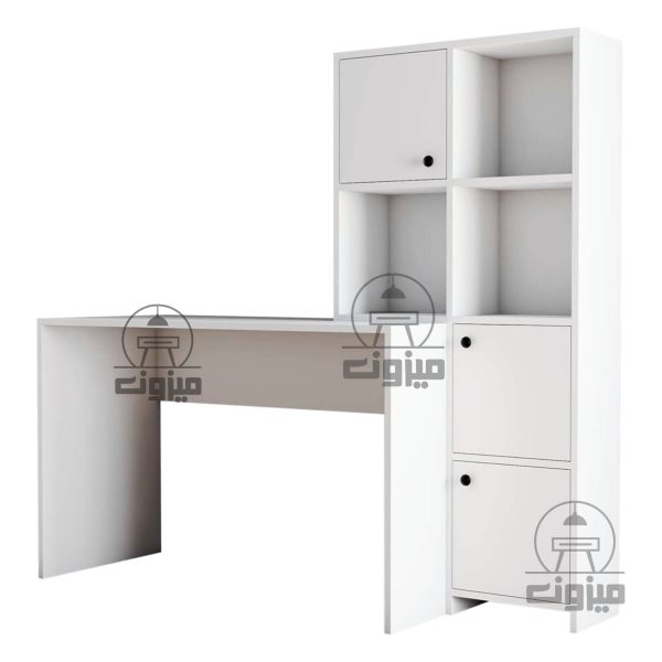 میزتحریر مدل پندار دو سفید میزون چوب