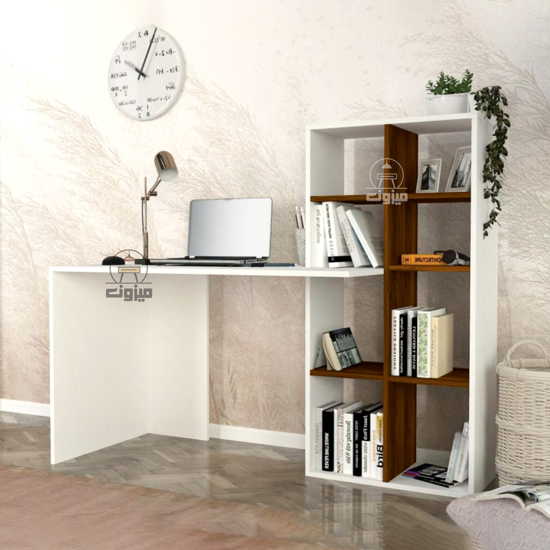 میز تحریر مدل ژاله دو میزون چوب